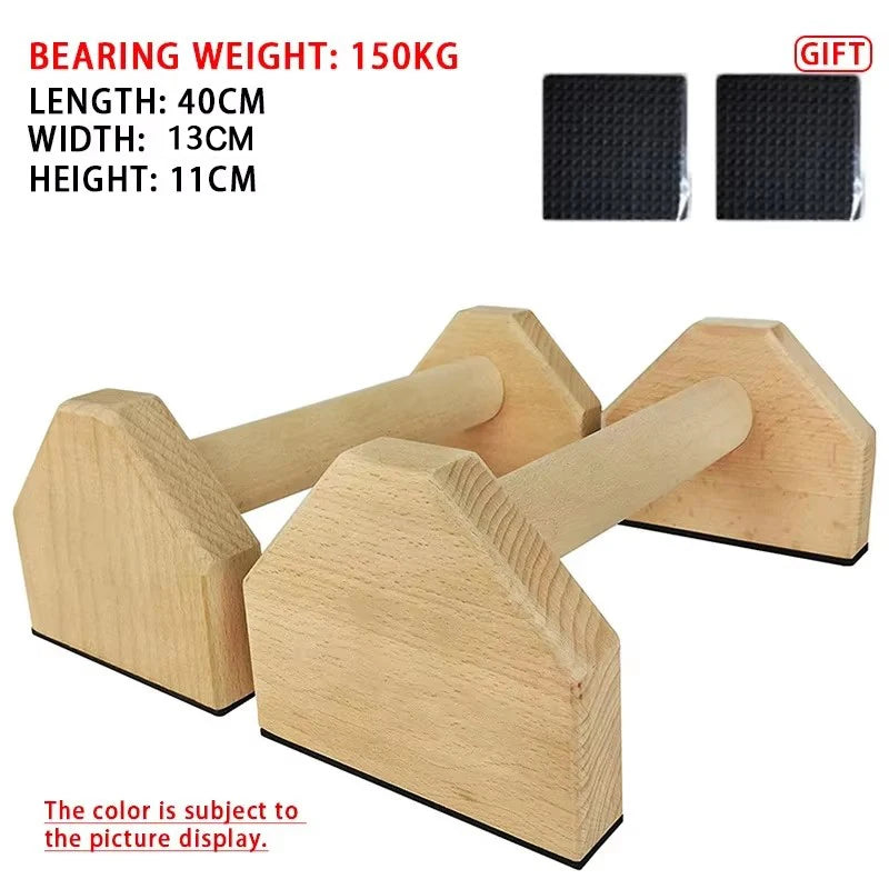 Holz Push-Up Ständer Parallettes mit rutschfestem Griff für Home Training