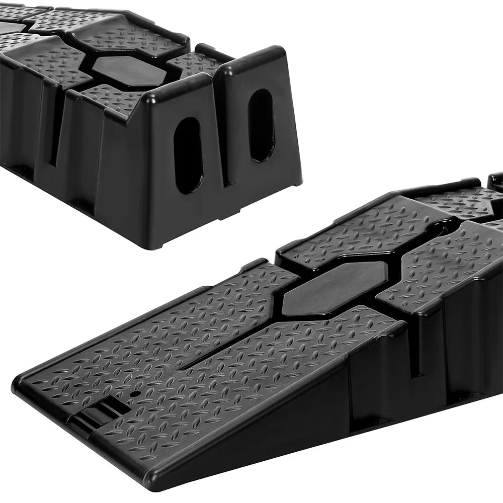 2er Set Auto Auffahrrampen 90 cm, 3T belastbar, rutschfest