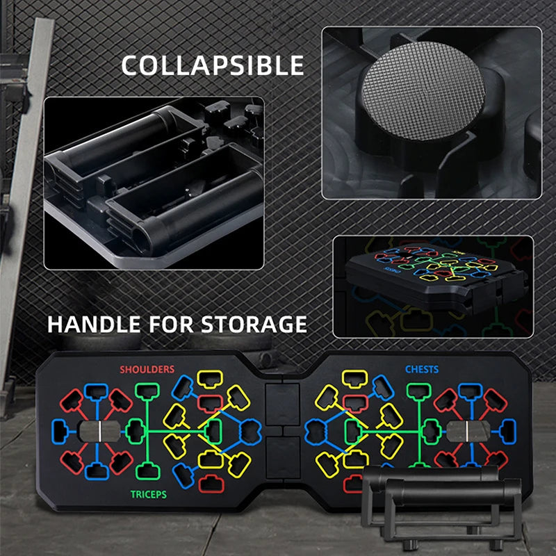 Multi-Function Push Up Board mit ergonomischen Push-Up Griffen für Ganzkörpertraining