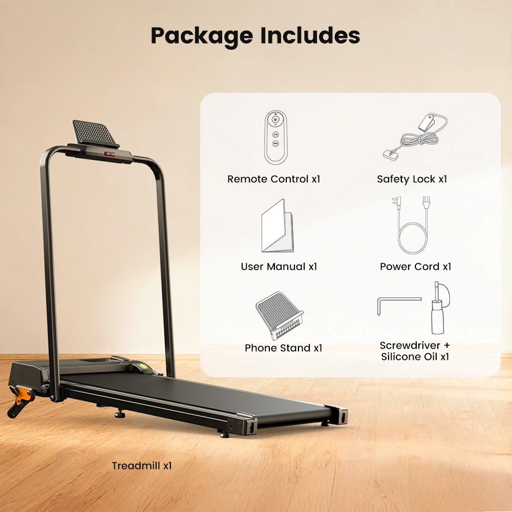 Formill FT51 2-in-1 Laufband für Zuhause, 1–10 km/h, leise & montagefrei