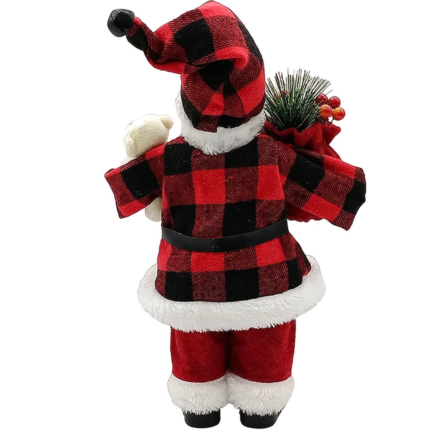 Weihnachtsmann Figur 30 cm – Niedliche Santa Claus Deko für Tisch, Kamin & Weihnachtsbaum | Festliche Weihnachtsdekoration