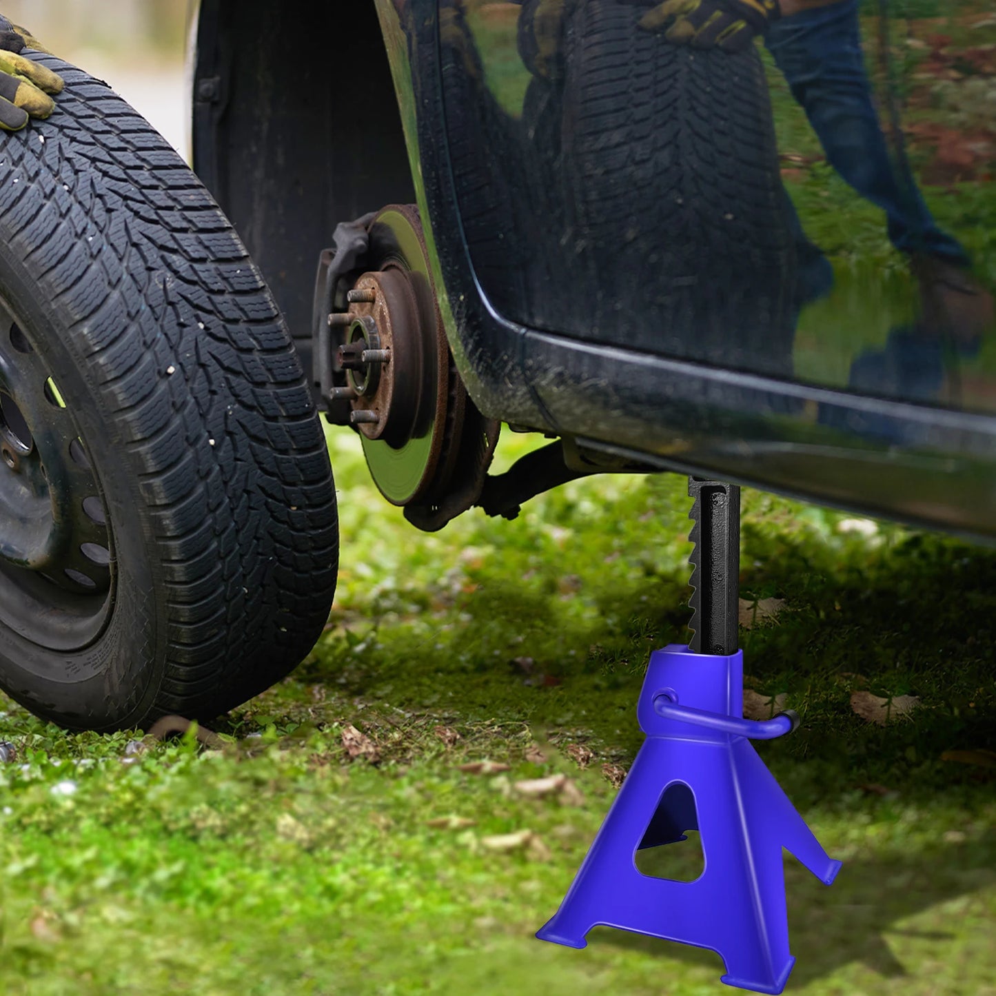 2er Set Unterstellböcke 3T für Auto, Wohnwagen & Werkstatt