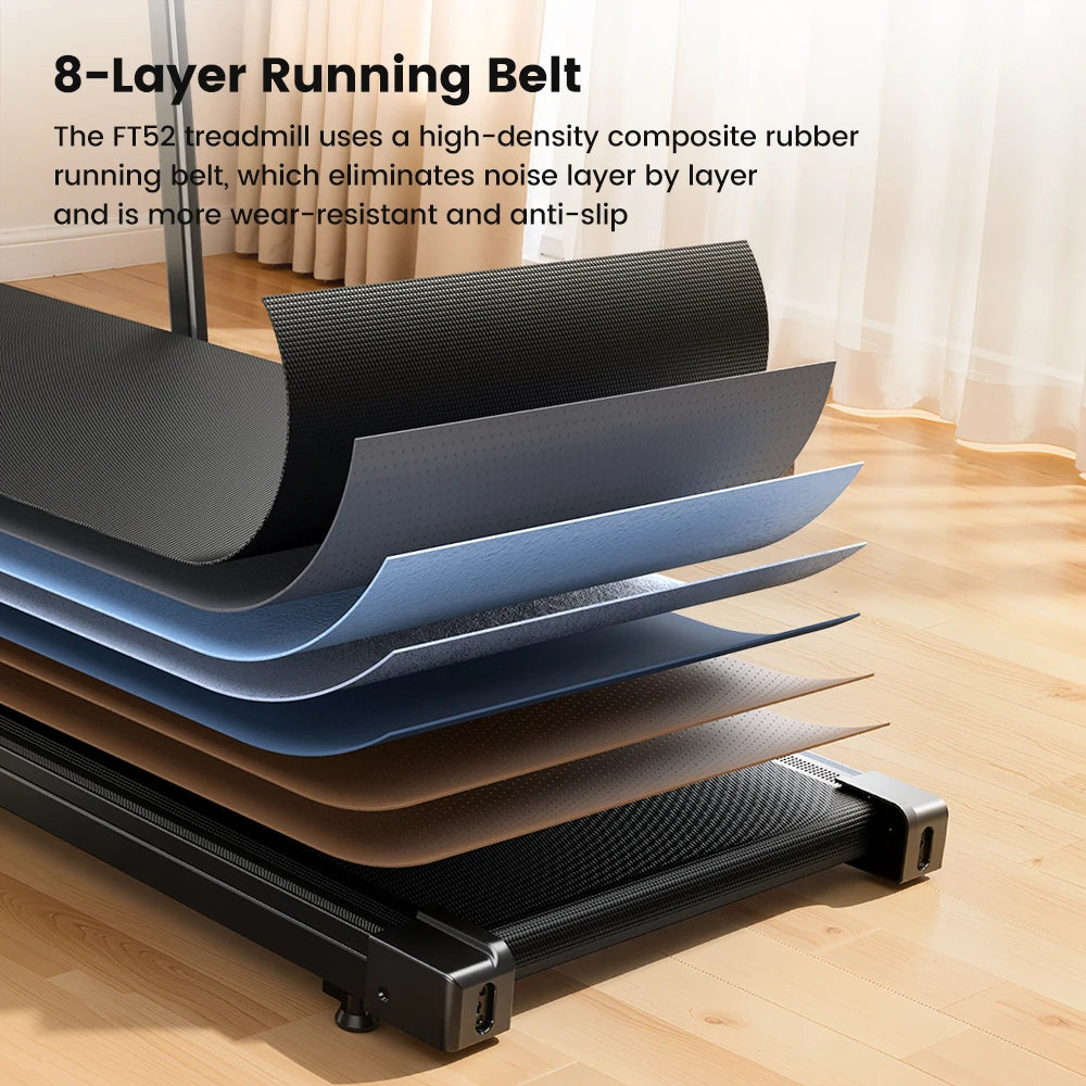 Formill FT51 2-in-1 Laufband für Zuhause, 1–10 km/h, leise & montagefrei