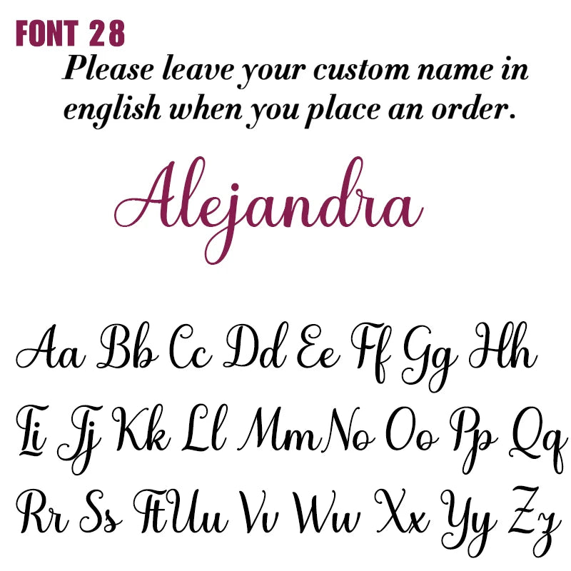 Personalisierte Namenskette aus Edelstahl für Damen