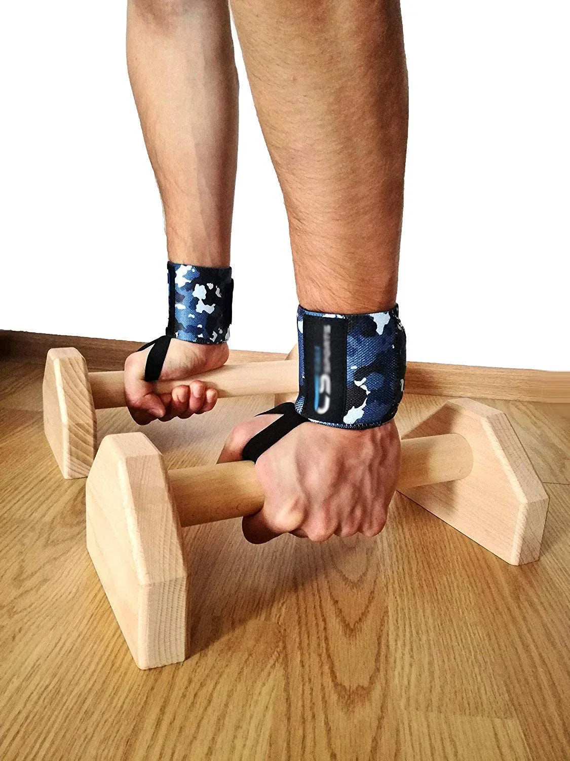Holz Push-Up Ständer Parallettes mit rutschfestem Griff für Home Training
