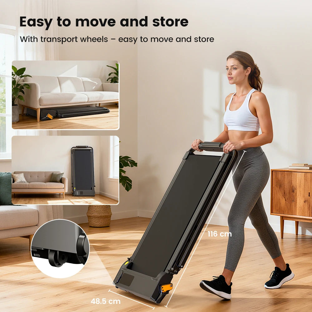 Formill FT51 2-in-1 Laufband für Zuhause, 1–10 km/h, leise & montagefrei