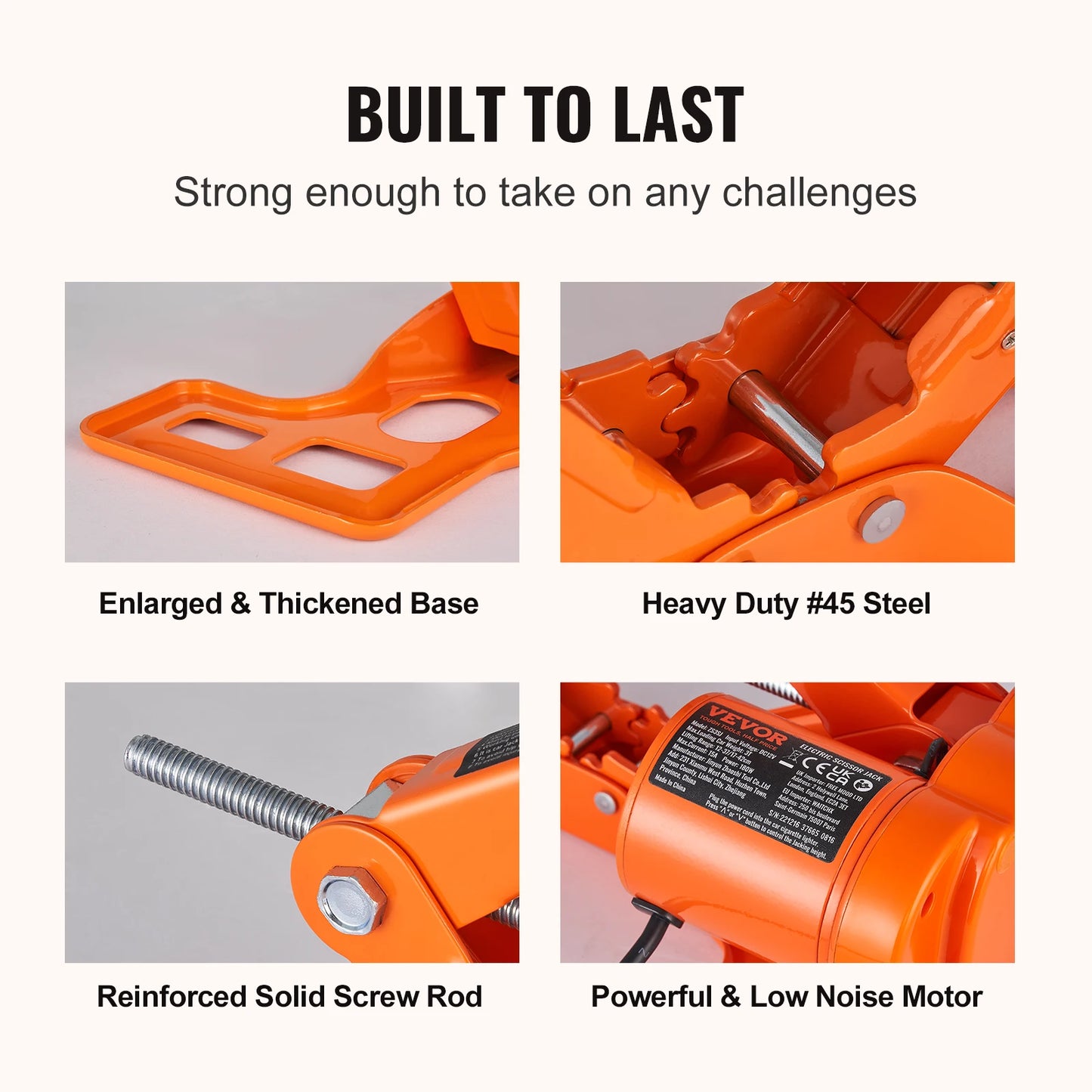 Elektrischer Auto Wagenheber 3T, 12V Scherenheber Set