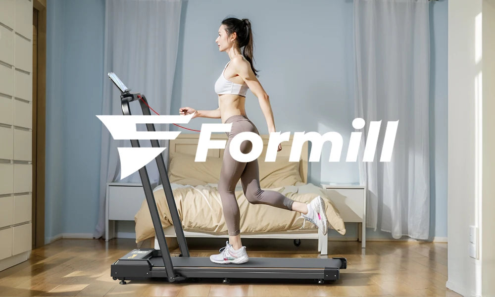 Formill FT51 2-in-1 Laufband für Zuhause, 1–10 km/h, leise & montagefrei