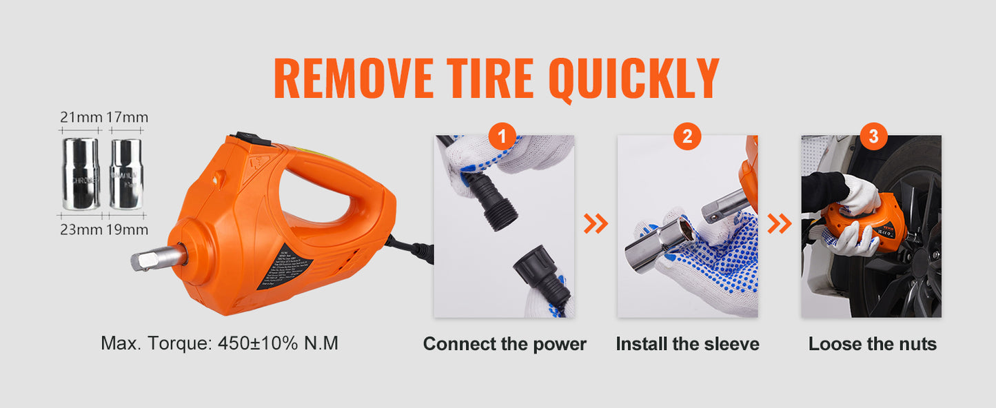 Elektrischer Auto Wagenheber 3T, 12V Scherenheber Set